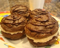 Chocolate Peanut Butter Whoopie Pies
