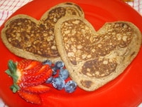 Heart-Shaped Pancakes