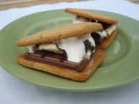 S'mores with Homemade Graham Crackers
