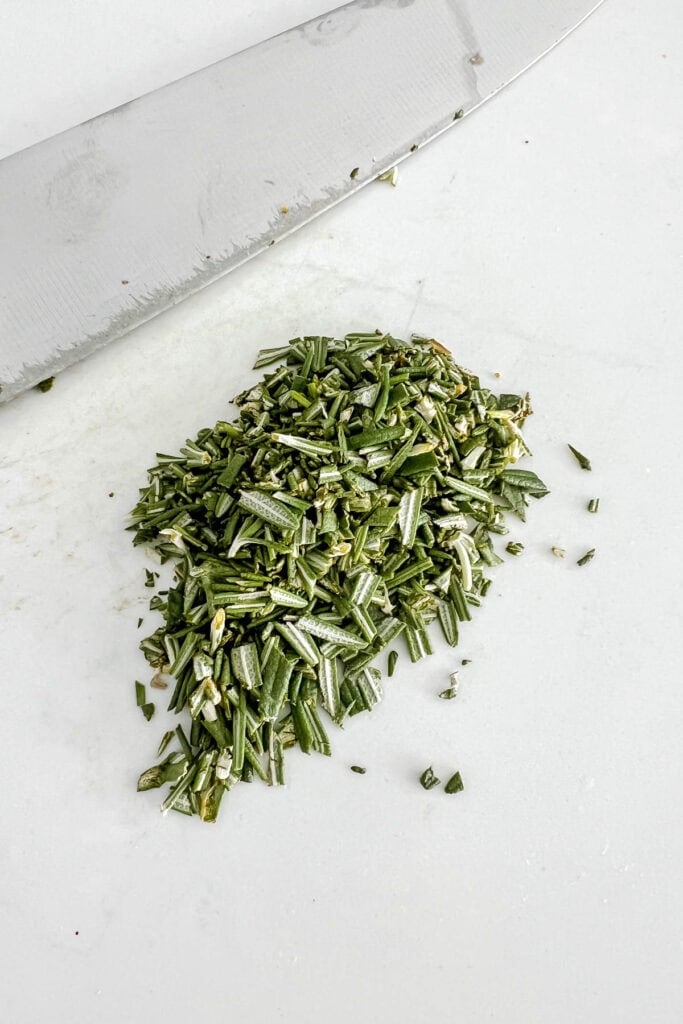 Chopped or minced rosemary. 