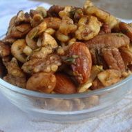 Savory Maple-Glazed Mixed Nuts