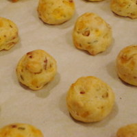 Pancetta and Roasted Corn Gougeres