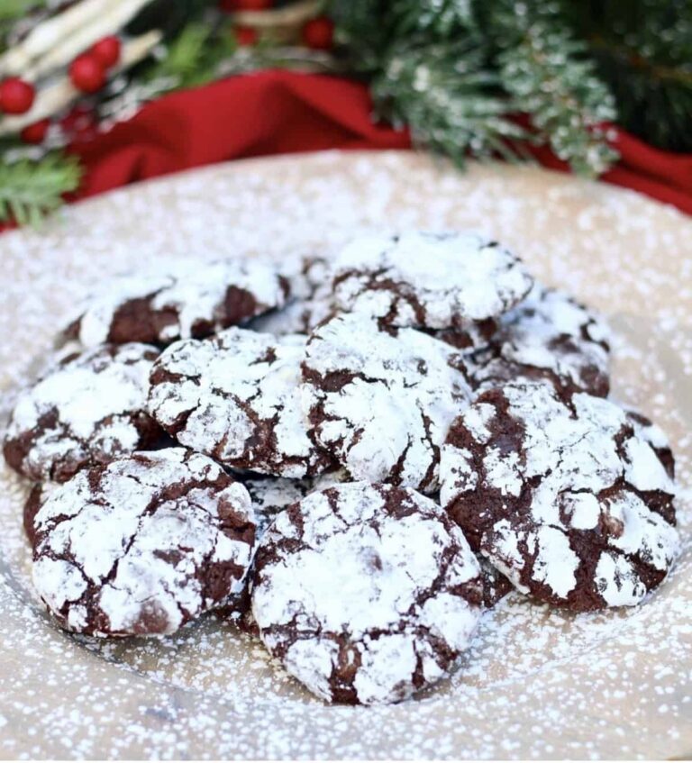 Coconut-Almond Chocolate Crinkle Cookies