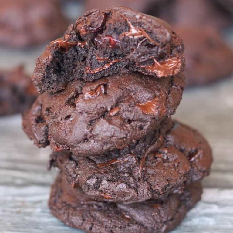 Triple Chocolate Cherry Cookies