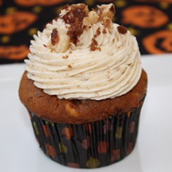 Sweet Potato Cupcakes with Gingersnap Buttercream