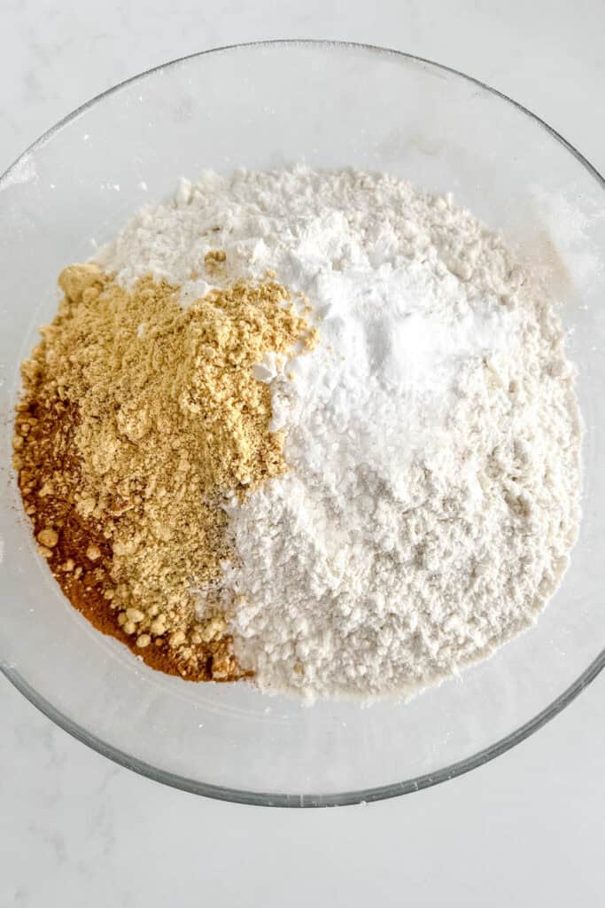 Dry ingredients for cupcakes. 