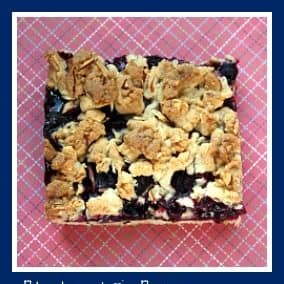 Blueberry Pie Bars with Almond Streusel