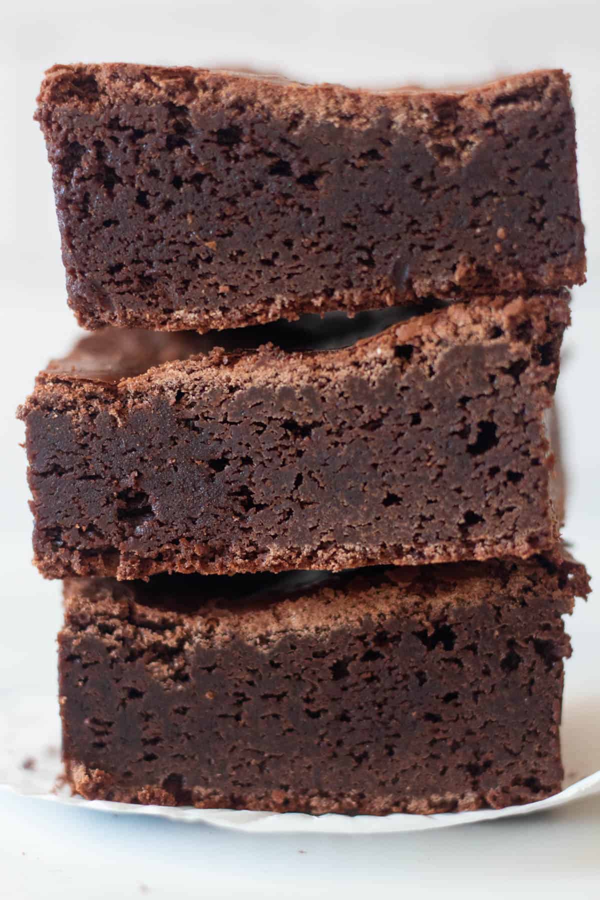 Rich and fudgy chocolate brownies.
