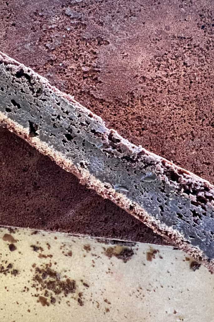 Trimmed brownies. 