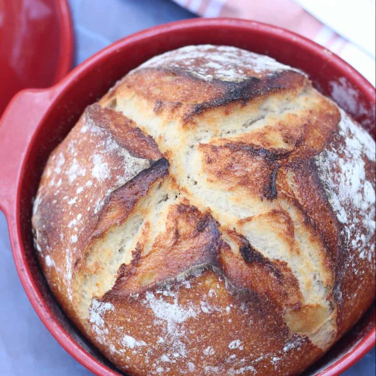 No Knead Lemon-Rosemary Bread