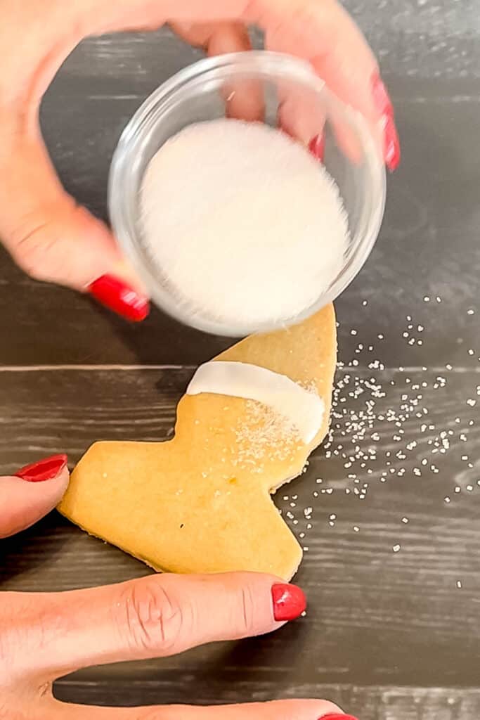 Step 3 for decorating cookies.