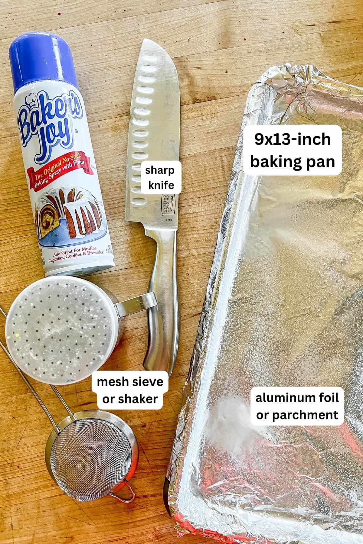 Brownie tools.