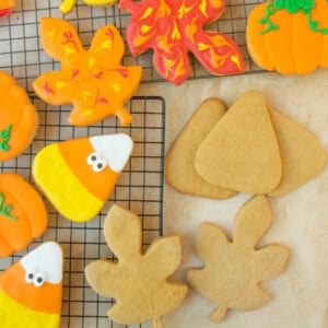 Pumpkin Sugar Cookies.